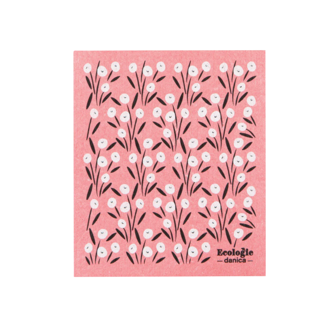 Swedish Dishcloth {Pink Bouquet}