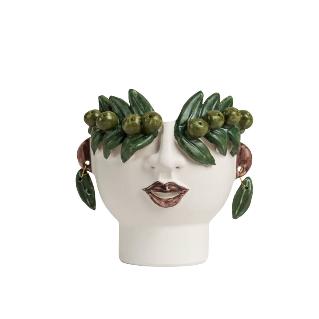 Olive Head Cachepot