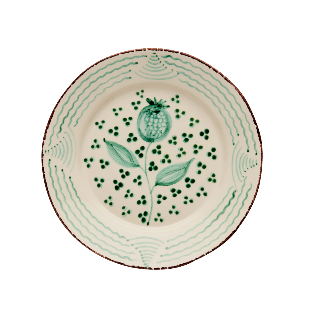 Casa Nuno Dinner Plate {Green Pomegranate}