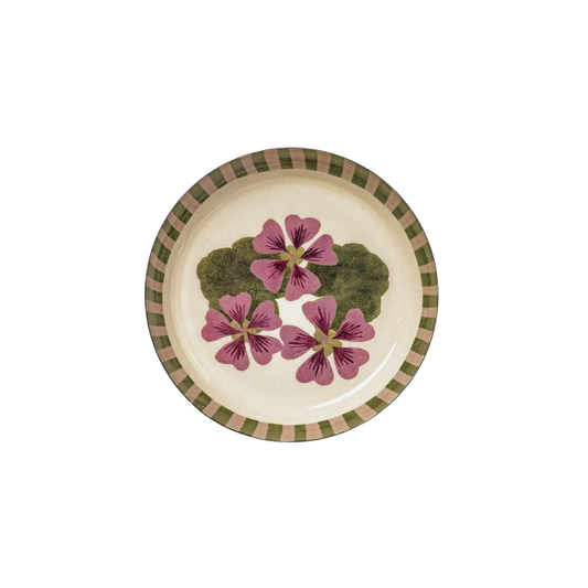 Geranium Enamel Tray