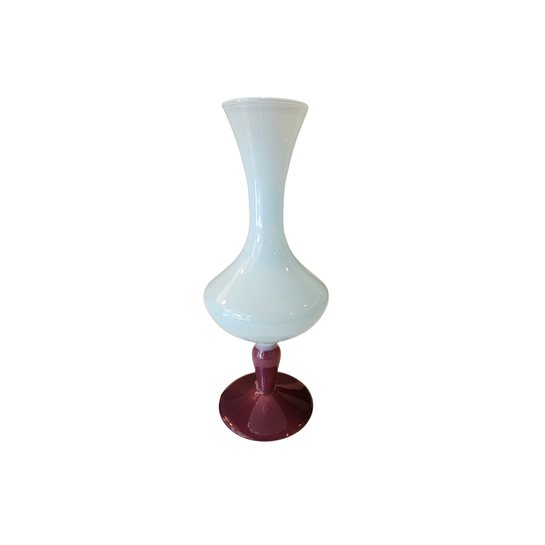 Artic Aubergine Bud Vase {Hourglass}