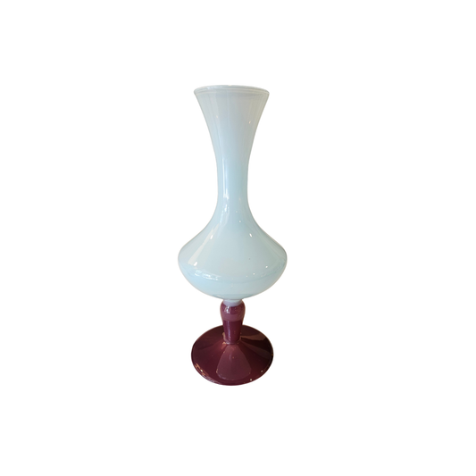 Artic Aubergine Bud Vase {Hourglass}