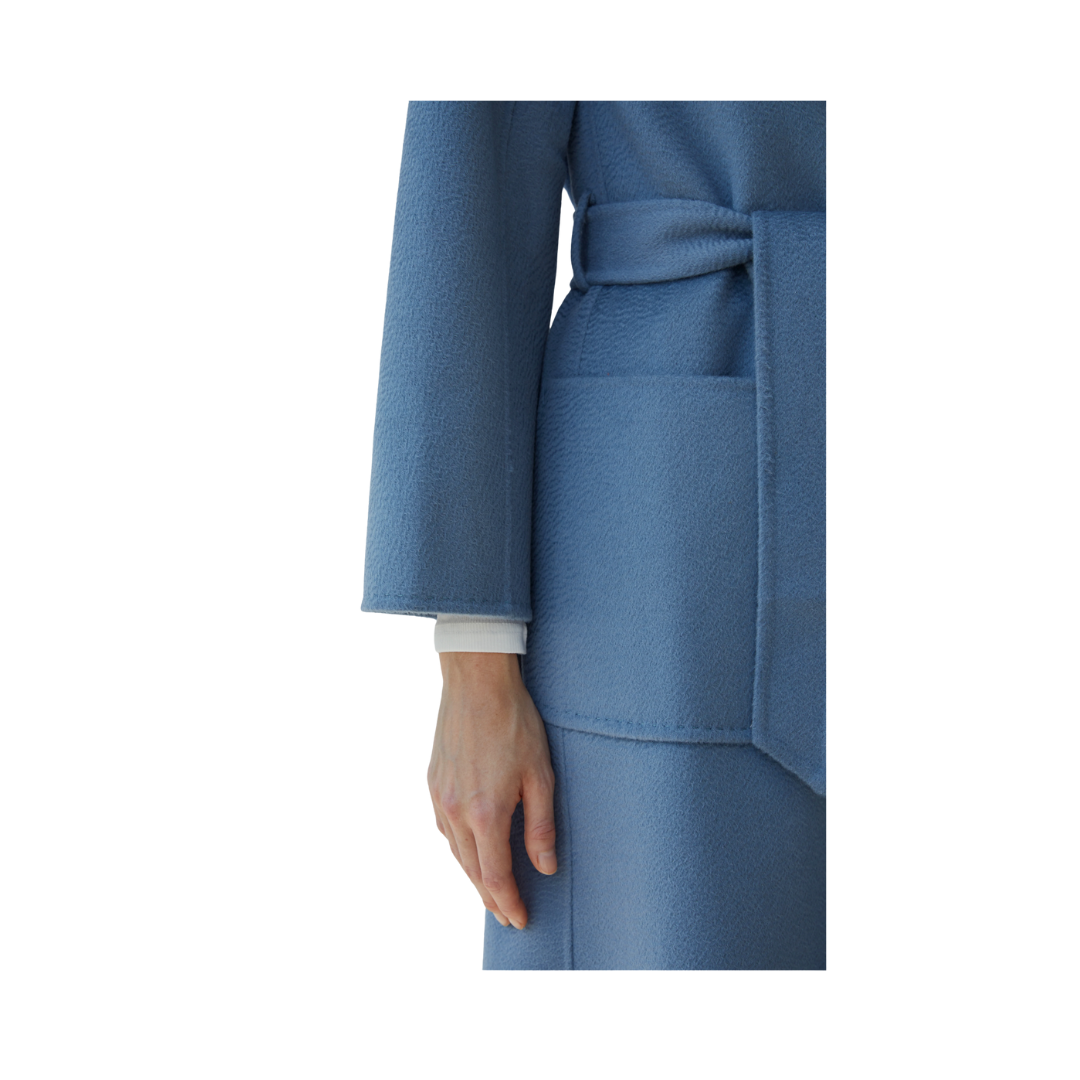 Classic Wrap Coat {Light Blue}