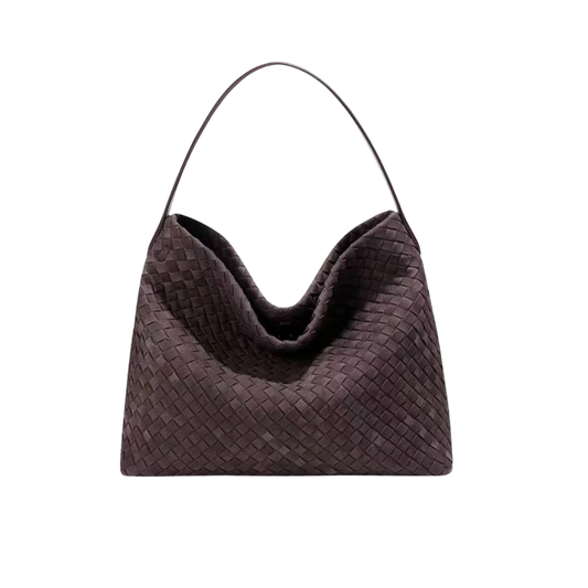 Deep Woven Tote Bag {Plum}