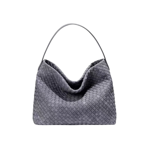 Deep Woven Tote {Blue/Gray}