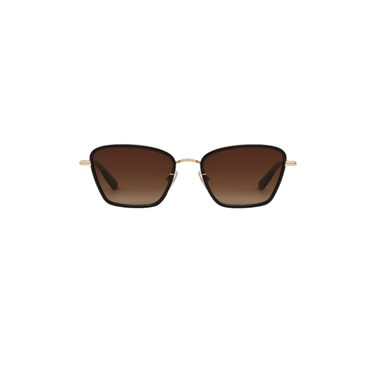 BELLA 12K Black + Black Tea Sunglasses