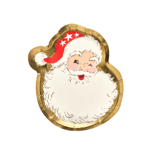 Vintage Santa Salad Plate {8ct}