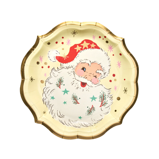 Vintage Santa Dinner Plate {8ct}