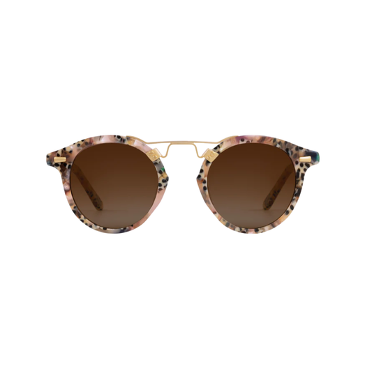 ST. LOUIS Pink Poppy 18K Polarized Sunglasses