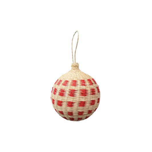 Peppermint Quilt Christmas Ball