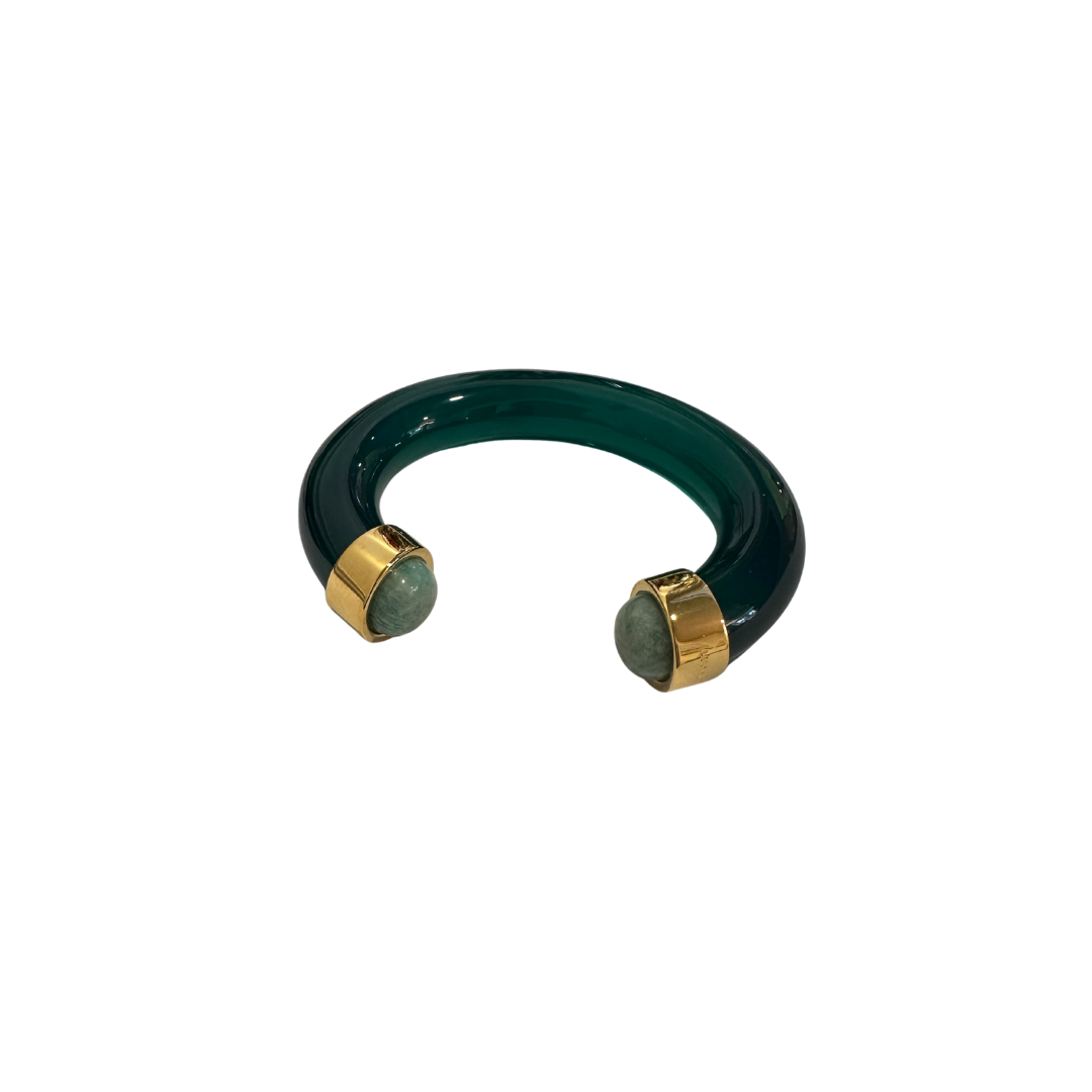 Lucas Jack Emerald Green + Amazonite Bangle