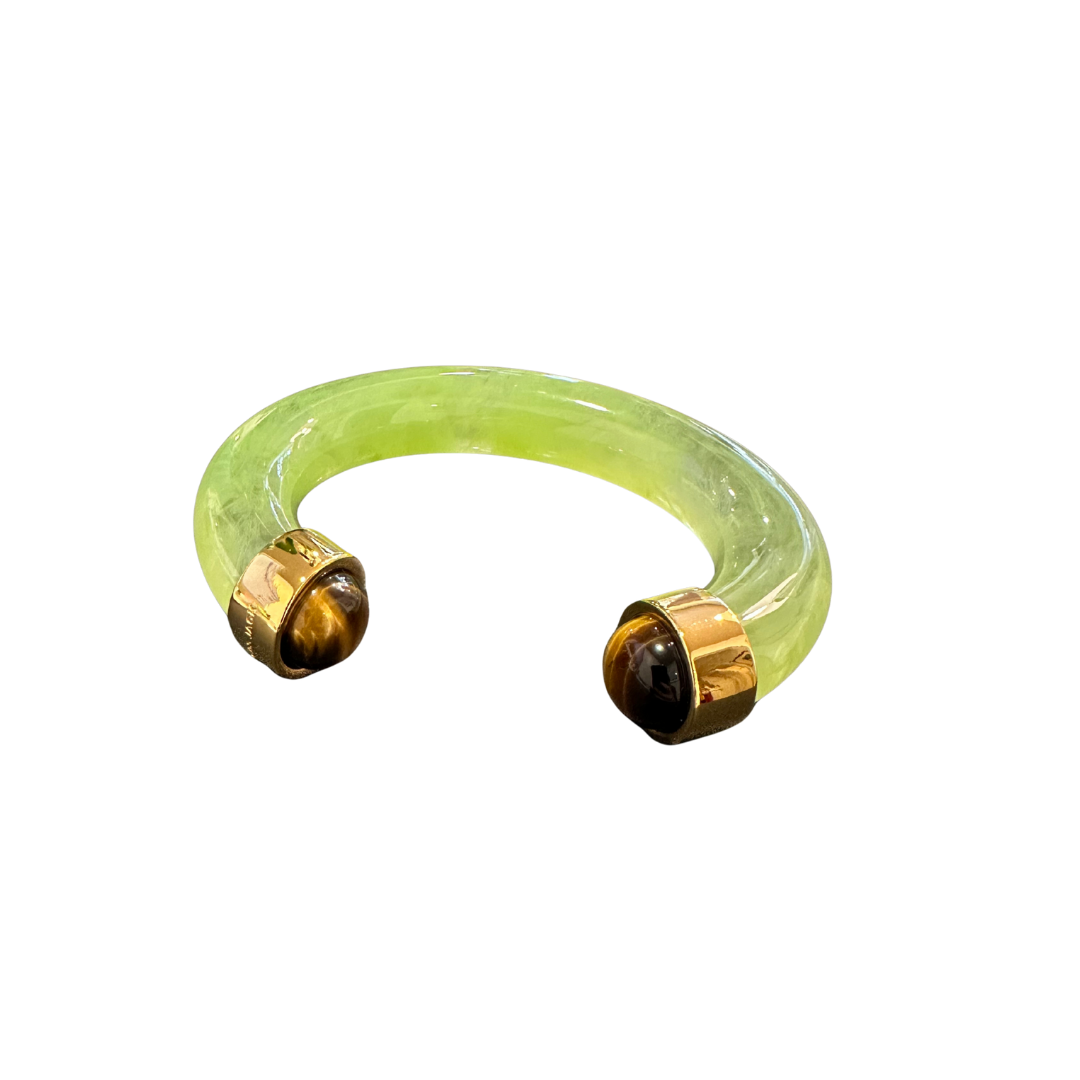 Lucas Jack Apple Green & Tigers Eye Bangle