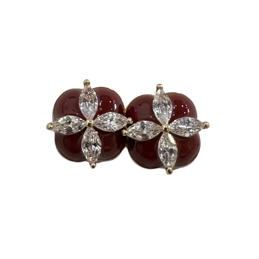 Jackie Earrings {Red}