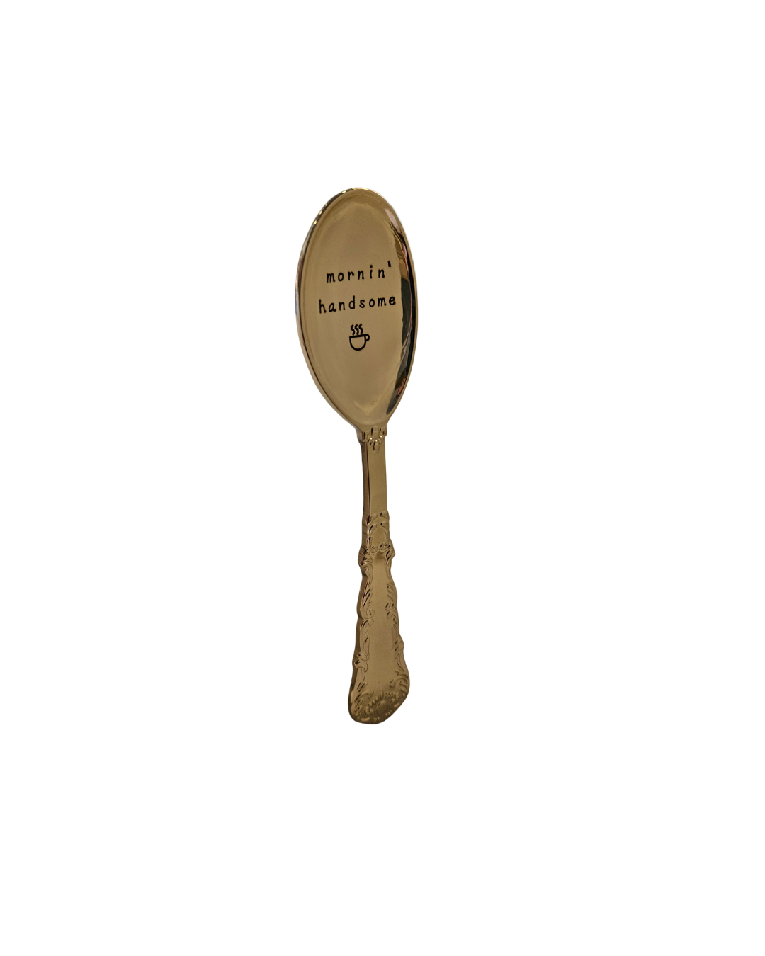 Mornin' Handsome Engraved Spoon