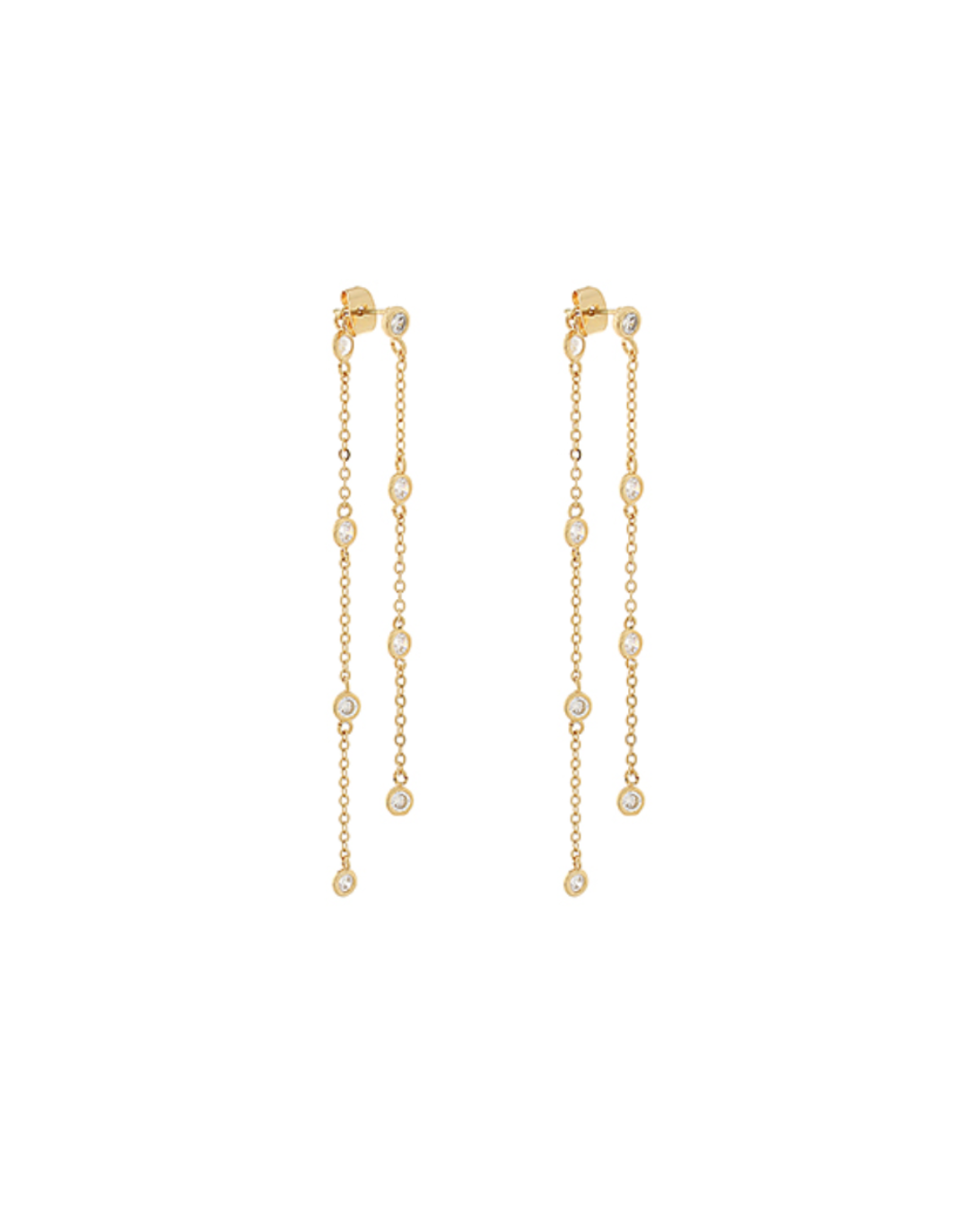 Chain Front/Back Earrings