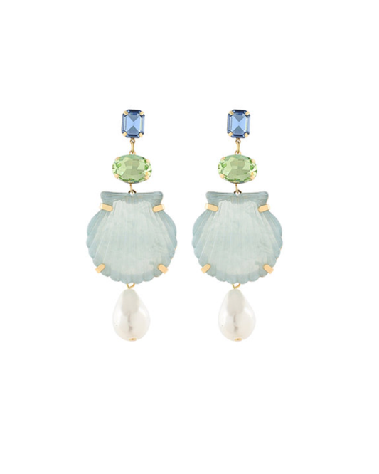 Shell & Pearl Earrings