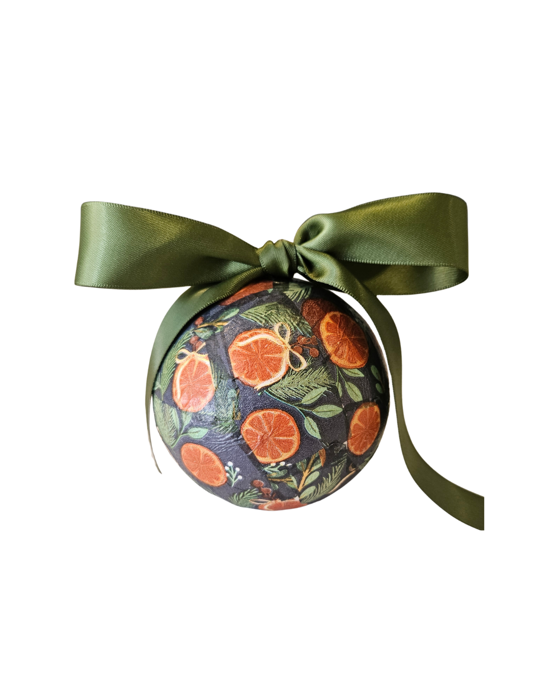 Paper Mache Ornament {Festive Orange}