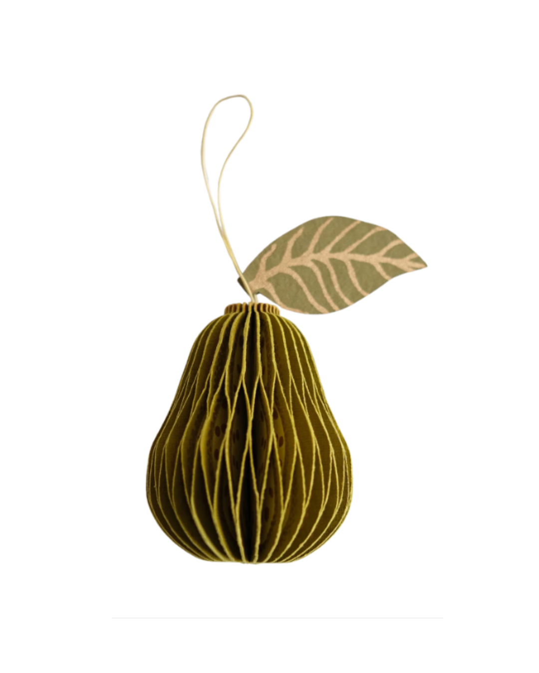 Paper Honeycomb Ornament {Pear}