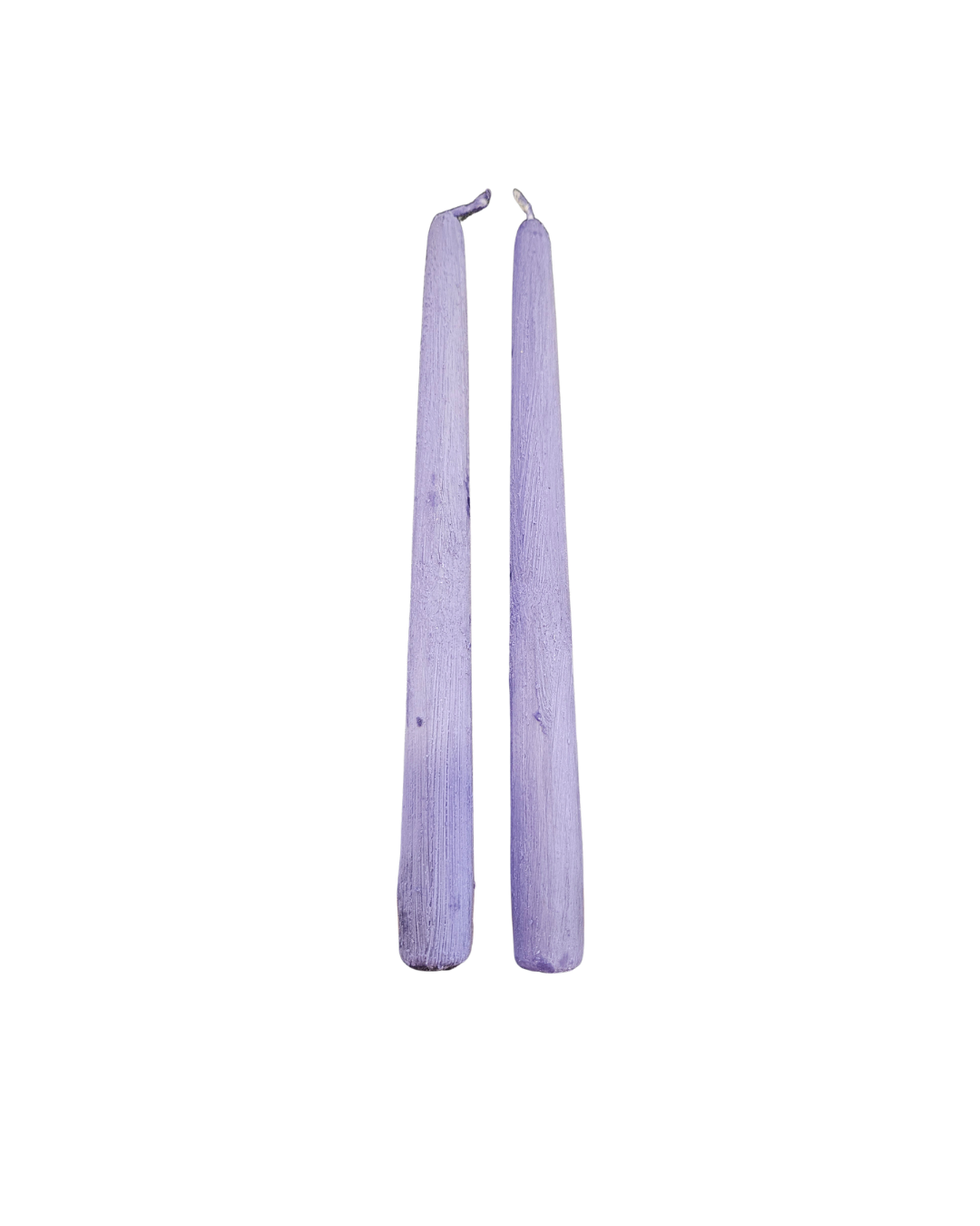 Lavender Tapered Textured Candle {Set of 2}