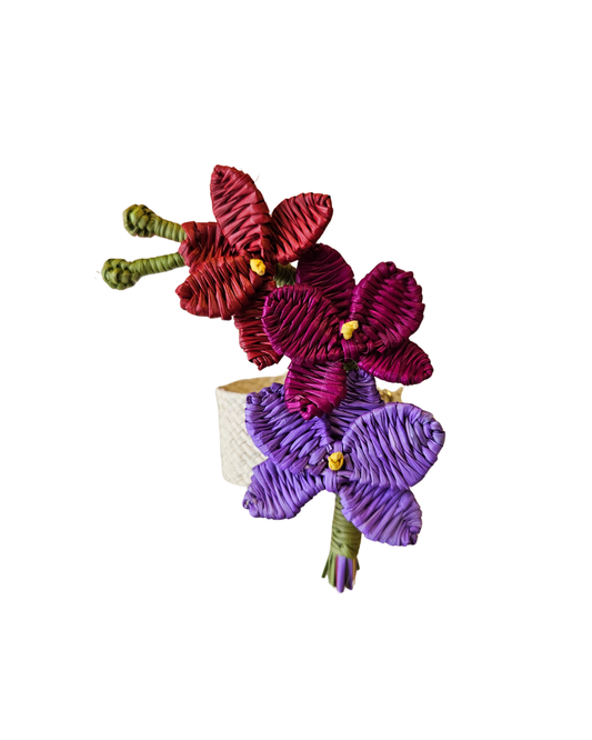 Calanthe Orchid Napkin Ring{Set of 4}
