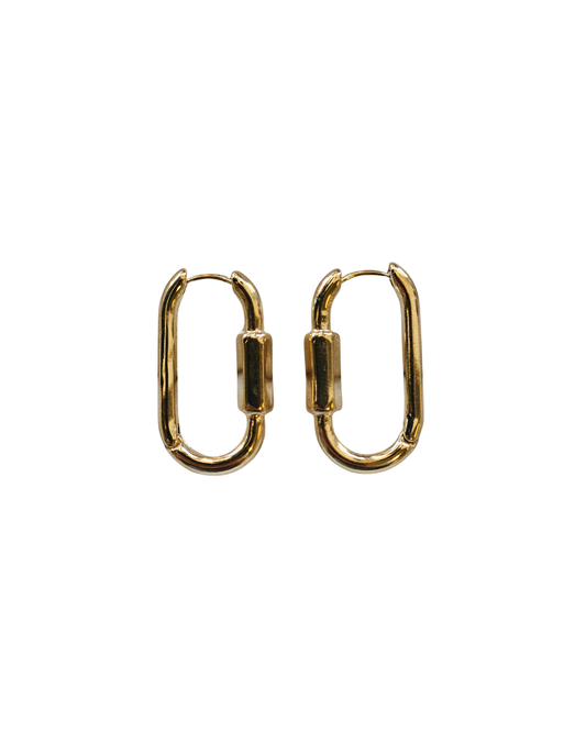 Carabiner Huggie Hoops