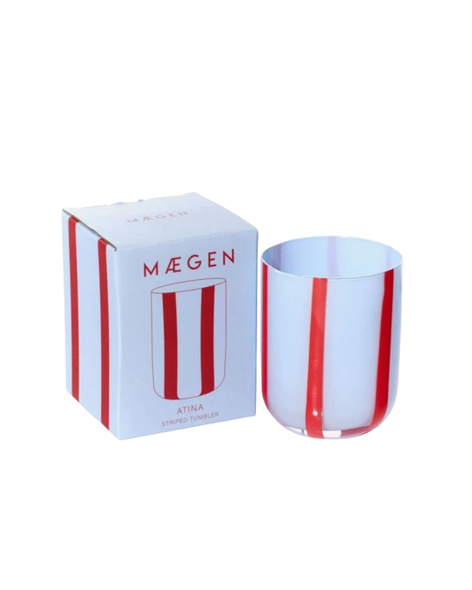 Atina Glassware {Blue & Red}