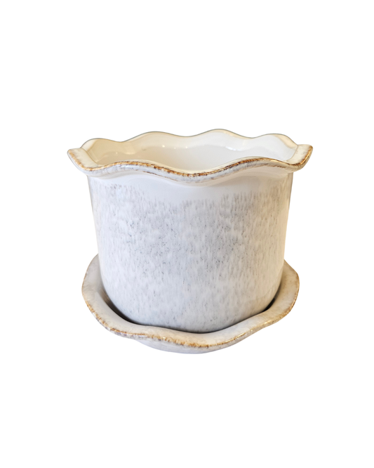Aurina Pot with Saucer {Large}