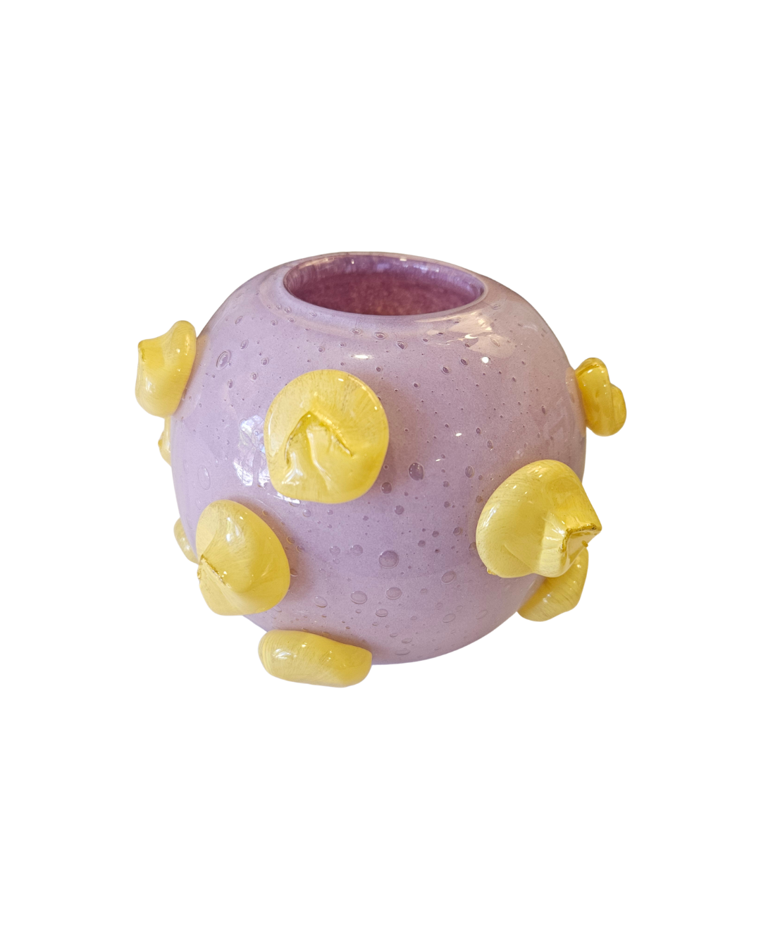 Dotty Purple/Yellow Vase