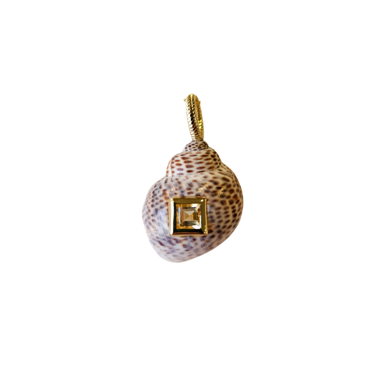 Iggy Dots Shell Pendant
