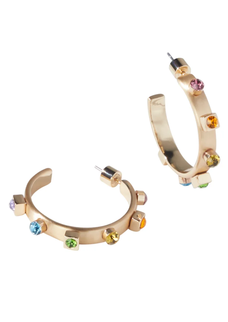 Gold Metal Hoop - Multicolor