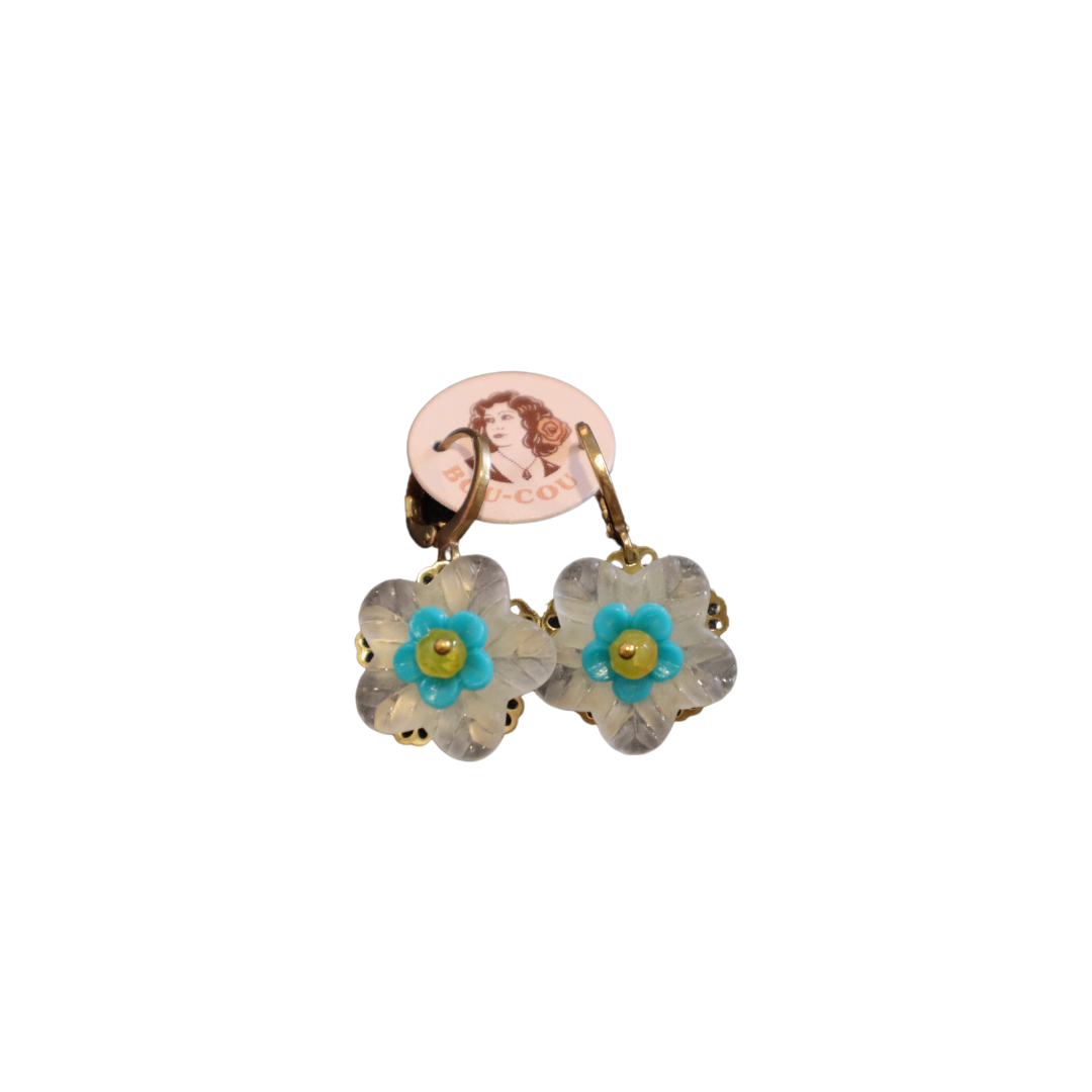 Mini Flower Dangle Earrings