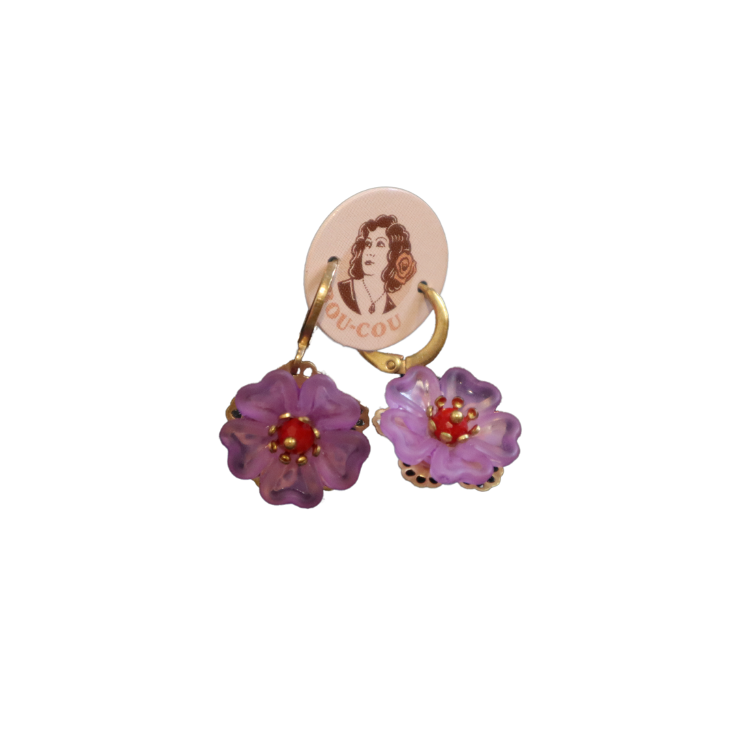 Mini Flower Dangle Earrings