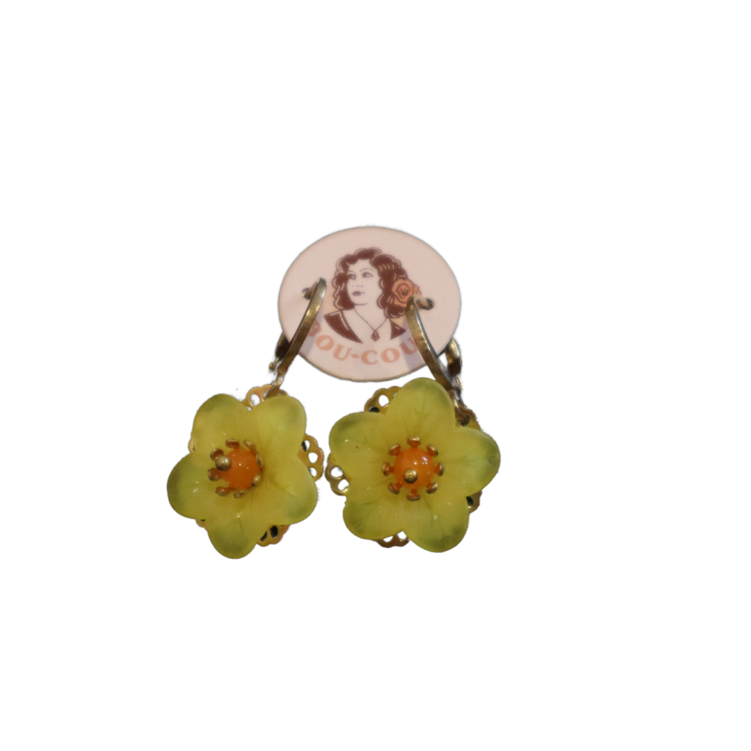 Mini Flower Dangle Earrings