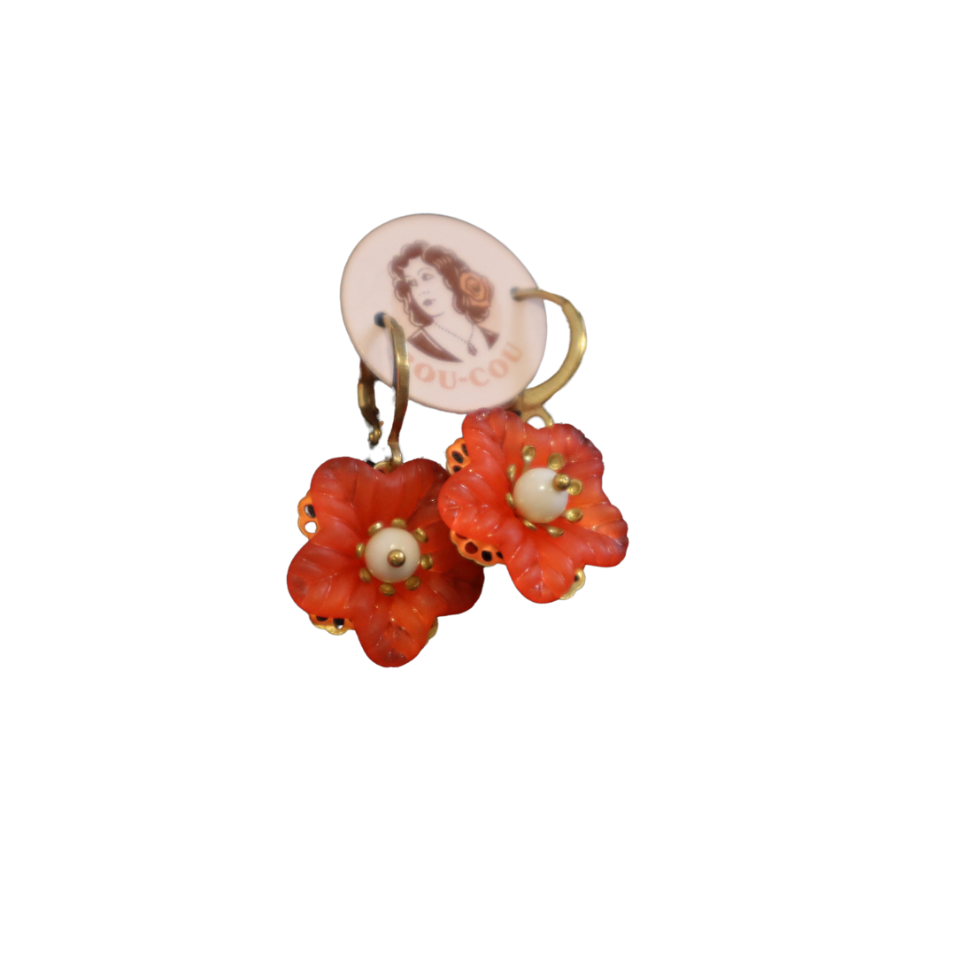 Mini Flower Dangle Earrings