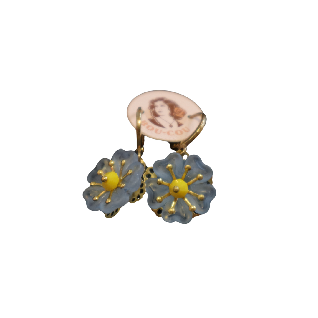 Mini Flower Dangle Earrings