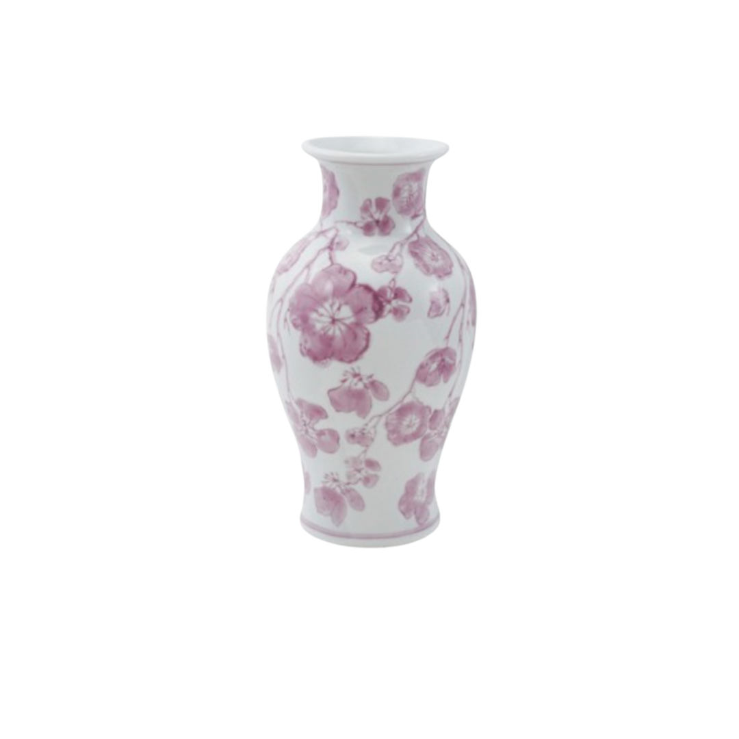 Lavender Floral Stone Vase
