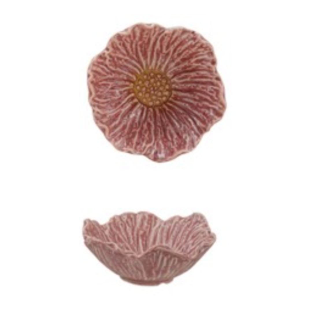 Stoneware Flower Bowl