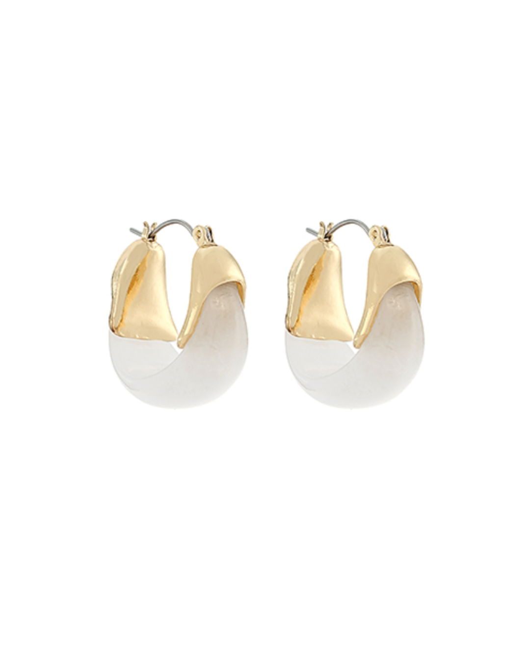 Marbled Acrylic Hoops