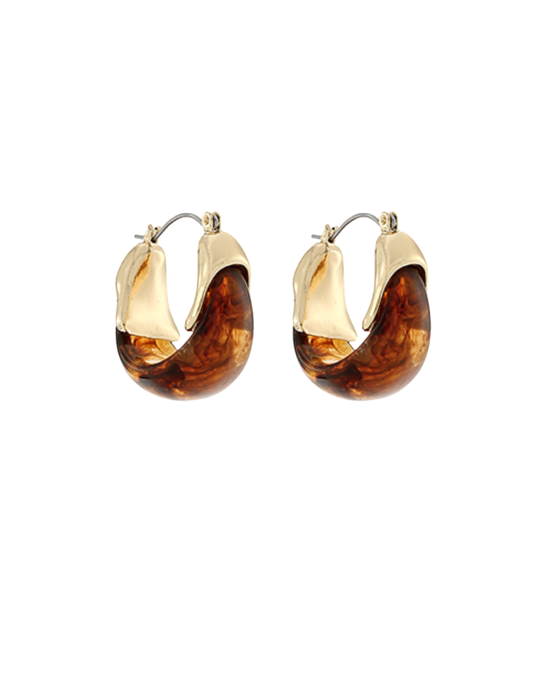 Marbled Acrylic Hoops