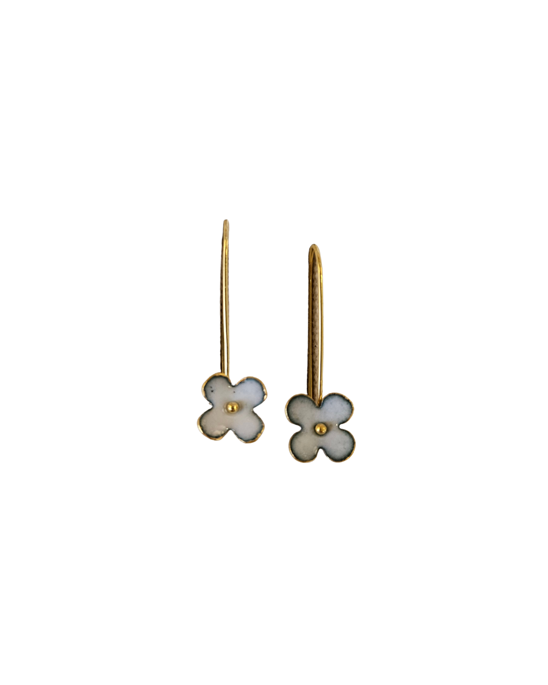 Flower on Stem Earrings {Medium}