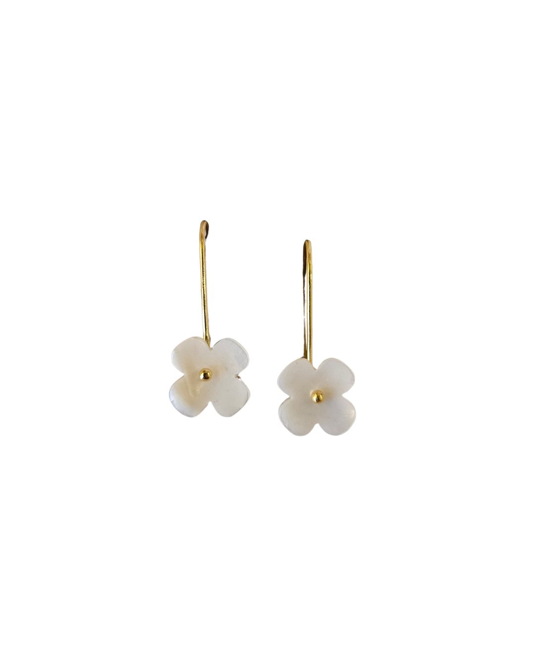 Flower on Stem Earrings {Medium}