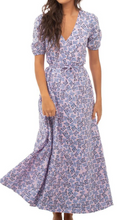 Load image into Gallery viewer, Lynn Wrap Dress Purple Butterfly