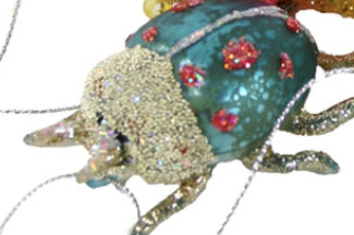 Small Pastel Beetle Ornament