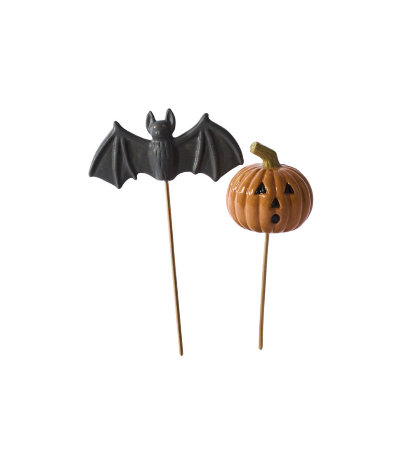 Spooky Pumpkin Plant Stick