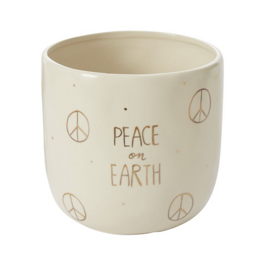 Peace on Earth Pot {Small}