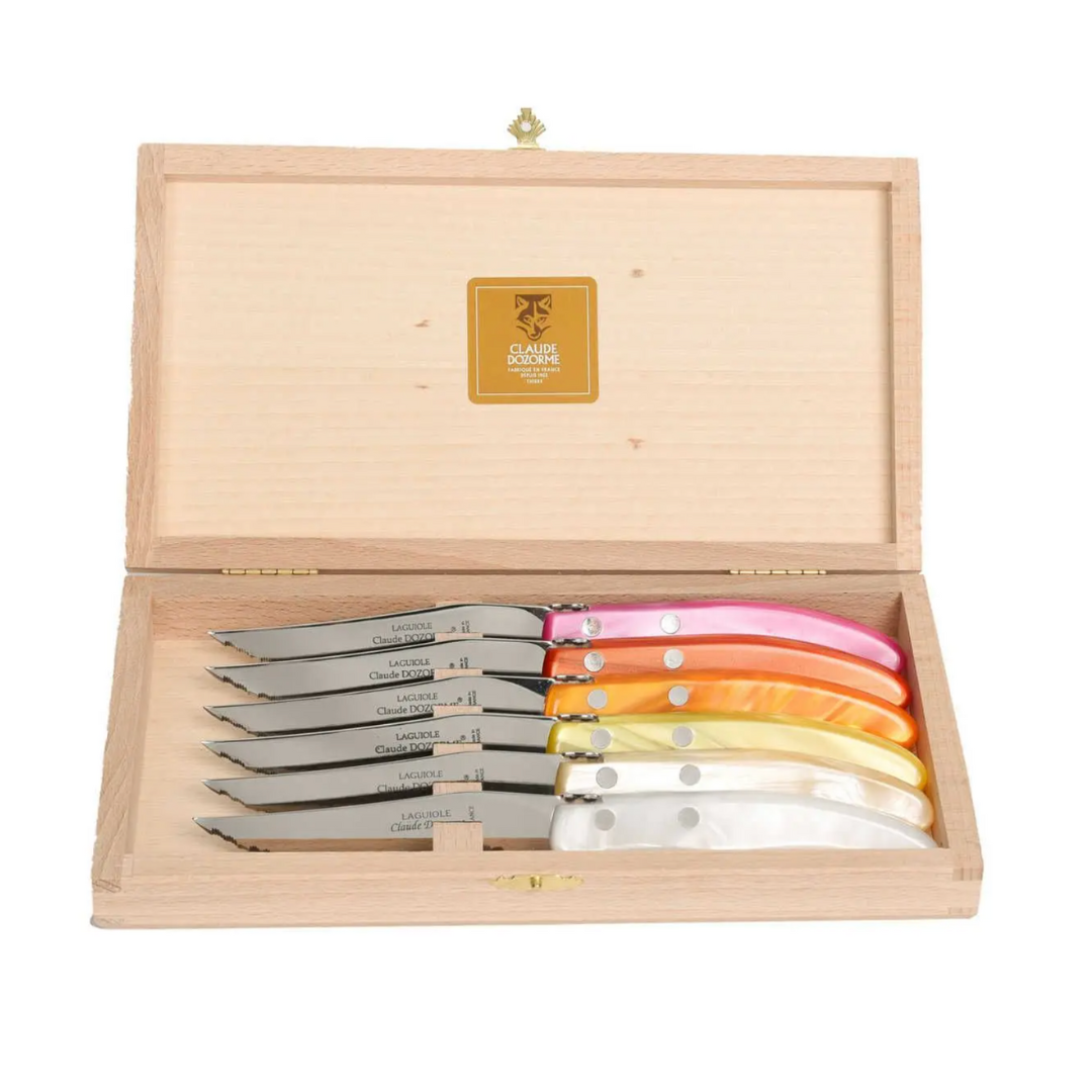 Berlingot Steak Knives {Pink/Orange}