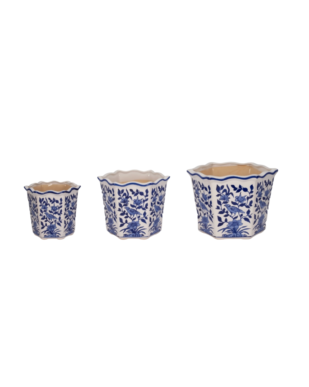 Chinoiserie Bird Planters