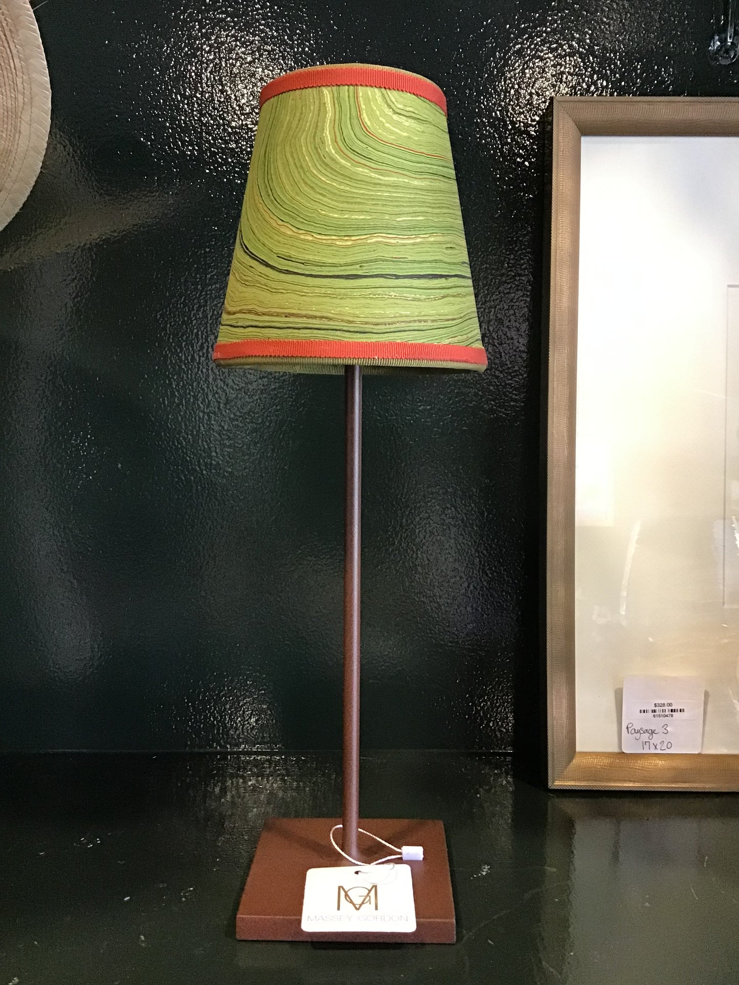 Emerald Marbleized Lampshade