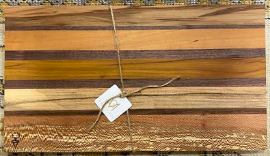 Sweet Gum, Walnut, Cherry, Osage Orange, Maple and Sycamore Cutting Board