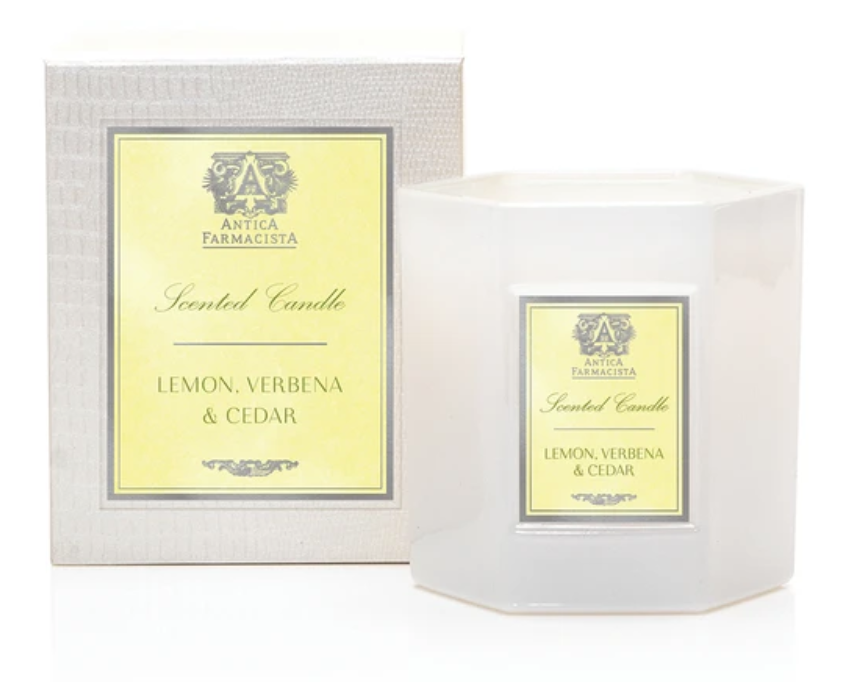 Lemon, Verbena & Cedar Hexagonal Candle 9oz